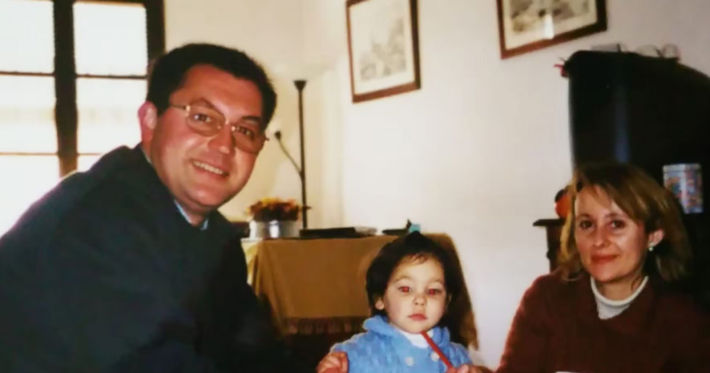 Ana Buza when she was a baby